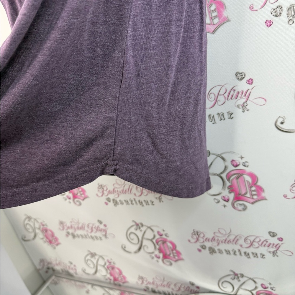 Tentree T-shirt feather ombré top feather design Purple T-Shirt comfy - Picture 8 of 12